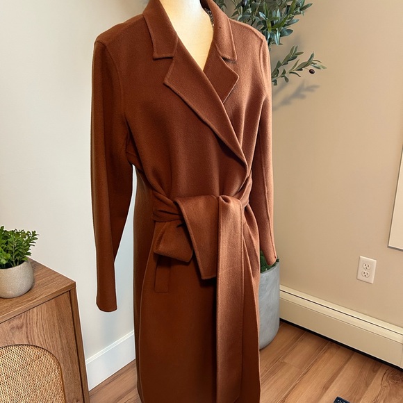 JOIE TOBACCO - WOOL TIE FRONT COAT- Stunning!! - Picture 6 of 10
